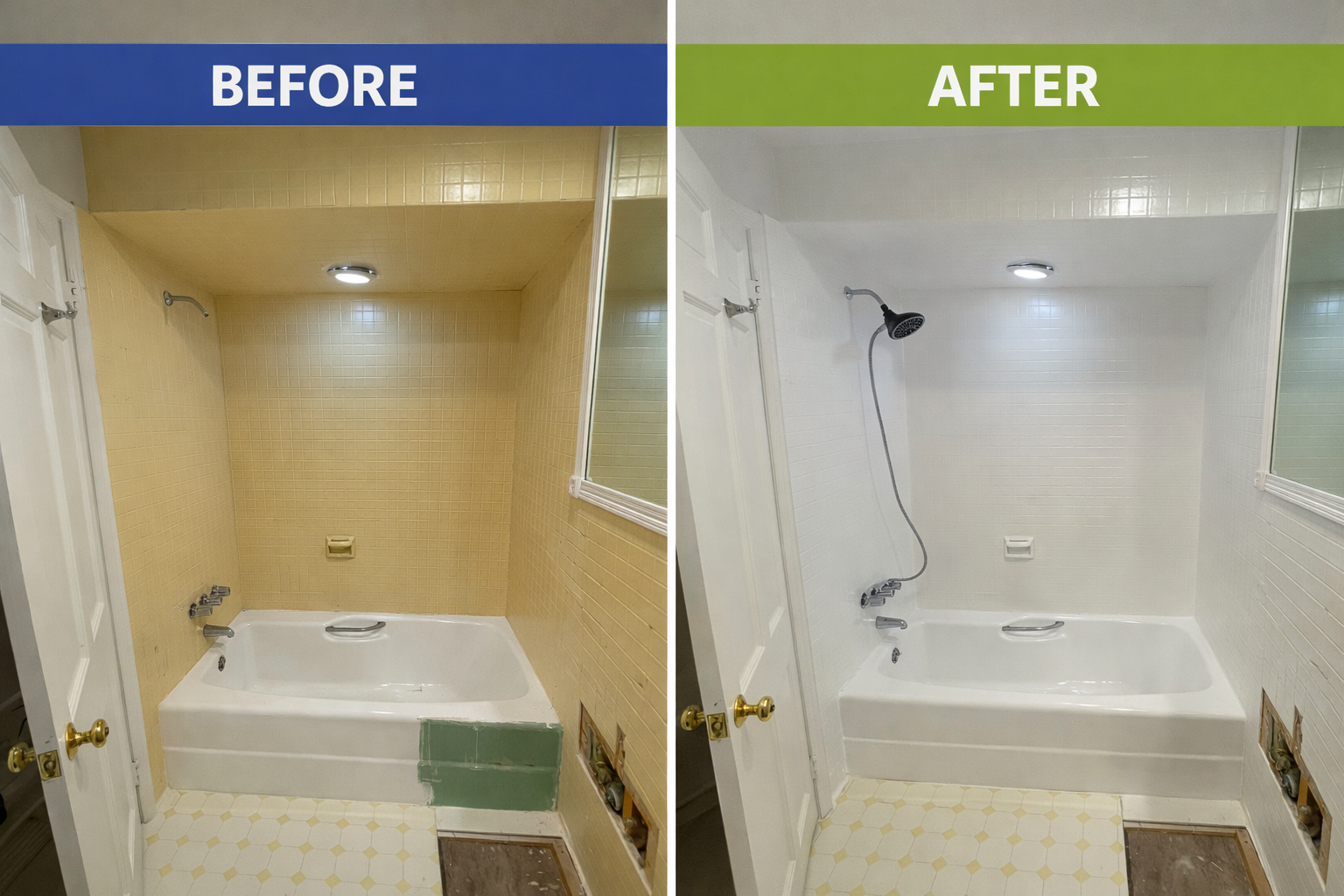 Before And After Tub And Tile